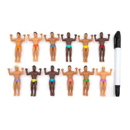 NPW Drinking Buddies Party Edition Drink Markers, Customizable Wine Glass Charms includes Fine Tip Pen- Bachelorette, Girls' Nights, Family Get Together & More, Novelty Gifts (12 Count)