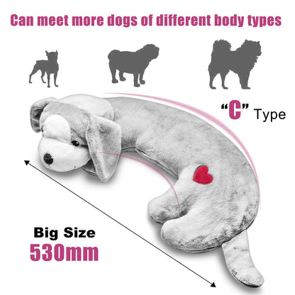 Moropaky Hearbeat Toy for Dog Anxiety Relief Behavioral Training Aid Toy, Grey