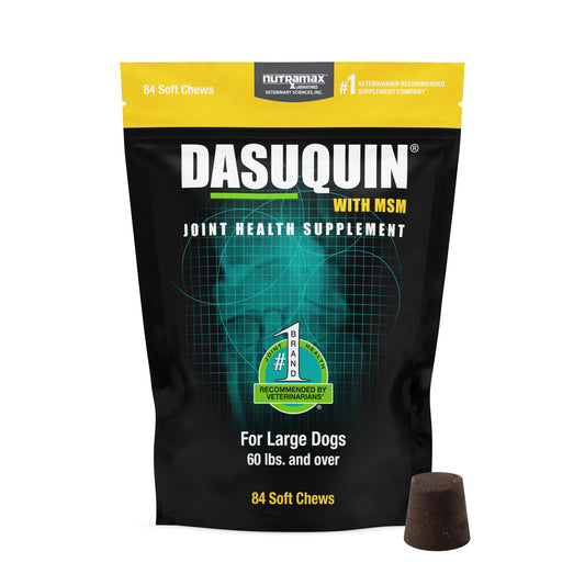 Nutramax Laboratories Dasuquin with MSM Soft Chews Large Dog 84 Count, brown