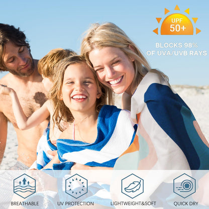 PY SUPER MODE 2 Pack Beach Towel - 75 x 35 inches Quick Dry Microfiber Beach Towels Oversized, Lightweight Soft and Absorbent Bath Towel Suitable for Swimming Pool Camping for Adults