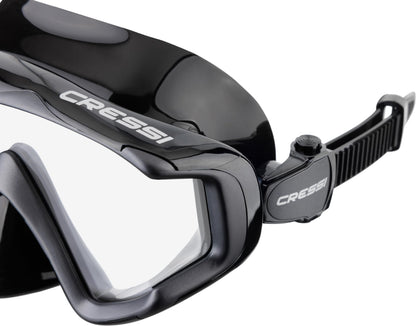 Cressi Liberty Triside Spe Diving Mask, Black/Black/Black