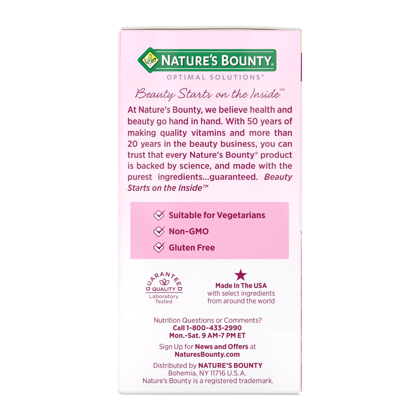 Nature's Bounty Optimal Solutions Hair Growth Supplement with Biotin, Hair Growth Vitamins with Biotin Silicon & Arginine, 1 Per Day, 30 Capsules, One Month Supply