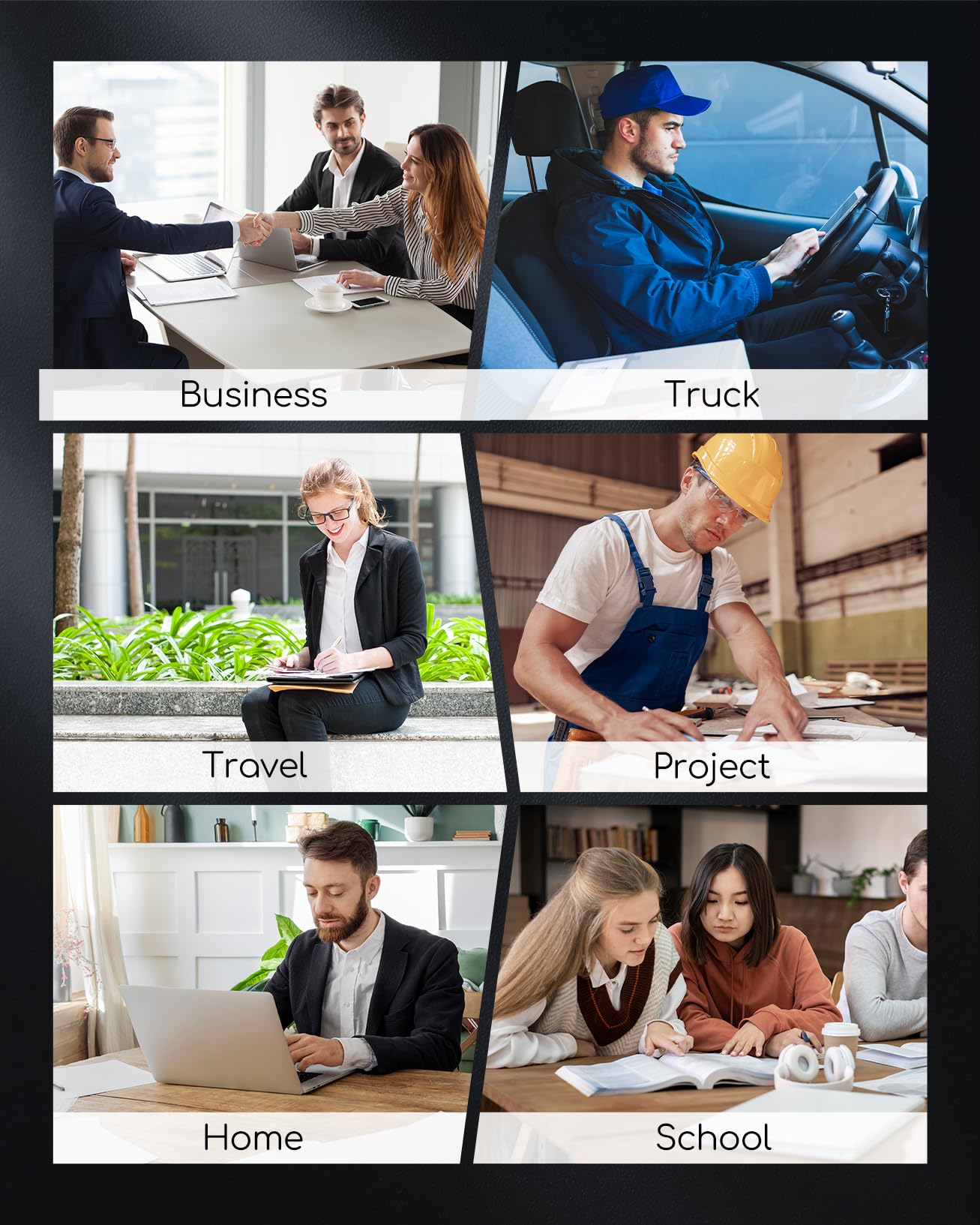 Portable Printers Wireless for Travel, Inkless Thermal Printer, Small Bluetooth Mobile Compact Printer Support 8.5" X 11" US Letter & A4,Compatible with iPhone Phone Laptop for Home Car Office Receipt