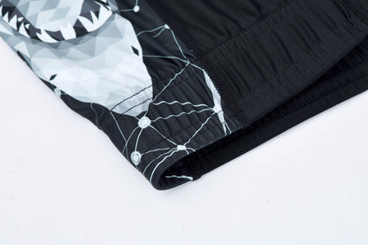 Men's Rash Guard Swim Shorts Compression Swimming Jammer Cool Dry Active Swimsuit Workout Shorts Sports Tights(Shark,XL)