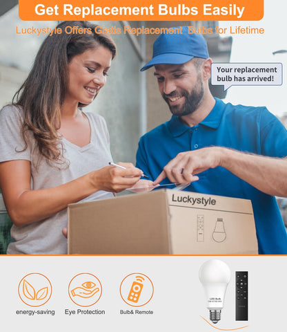 luckystyle LED Floor Lamp for Living Room, Dimmable Standing Lamps with Foot Switch,Remote Custom Color Temperature Black Pole Lamp with Lampshade,12W Led Bulb Tall Lamps for Bedroom Office Kid Room