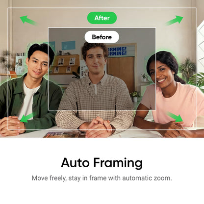 Insta360 Link 2C - 4K Webcam for PC/Mac, 1/2" Sensor, Auto Framing, HDR, AI Noise-Canceling Mic, Gesture Control for Streaming, Video Calls, Gaming, Works with Zoom, Teams, Twitch & More