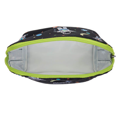 PackIt Freezable Snack Bag, Spaceman, Built with EcoFreeze Technology, Foldable, Reusable, Zip Closure Locks in Cool Dry Air, and Fresh Snacks On the Go