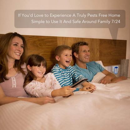 MaxMoxie Ultrasonic Pest Repeller Humane Mice Control Electronic Insect Repellent Reject Rodent Bed Bug Spider Rat Defender Home Animal Plug in 2 Pack