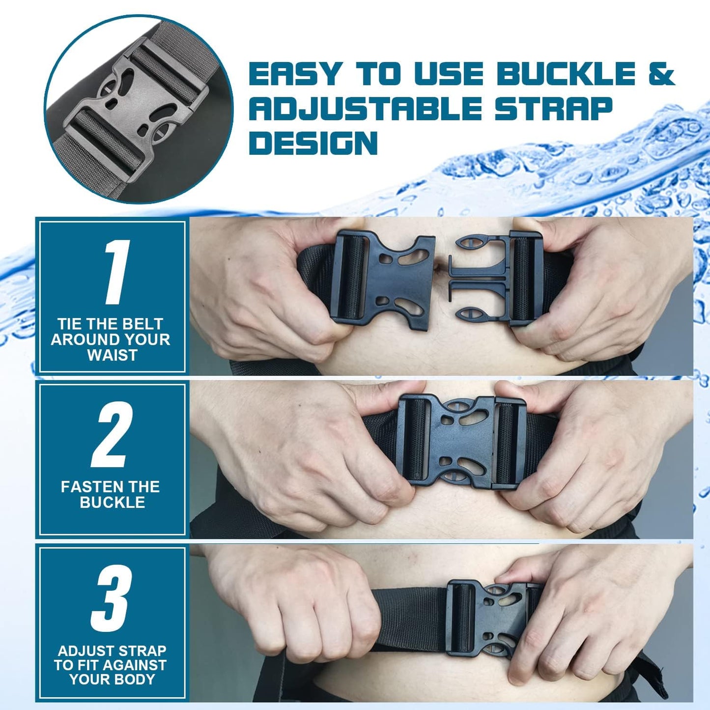 Fstcrt Swim Belt, Flotation Belt, Water Aerobics Belt, Swimming Belts for Adults, Pool Exercise Equipment for Adults and Children, Water Aerobic Equipment, Aqua Jogging