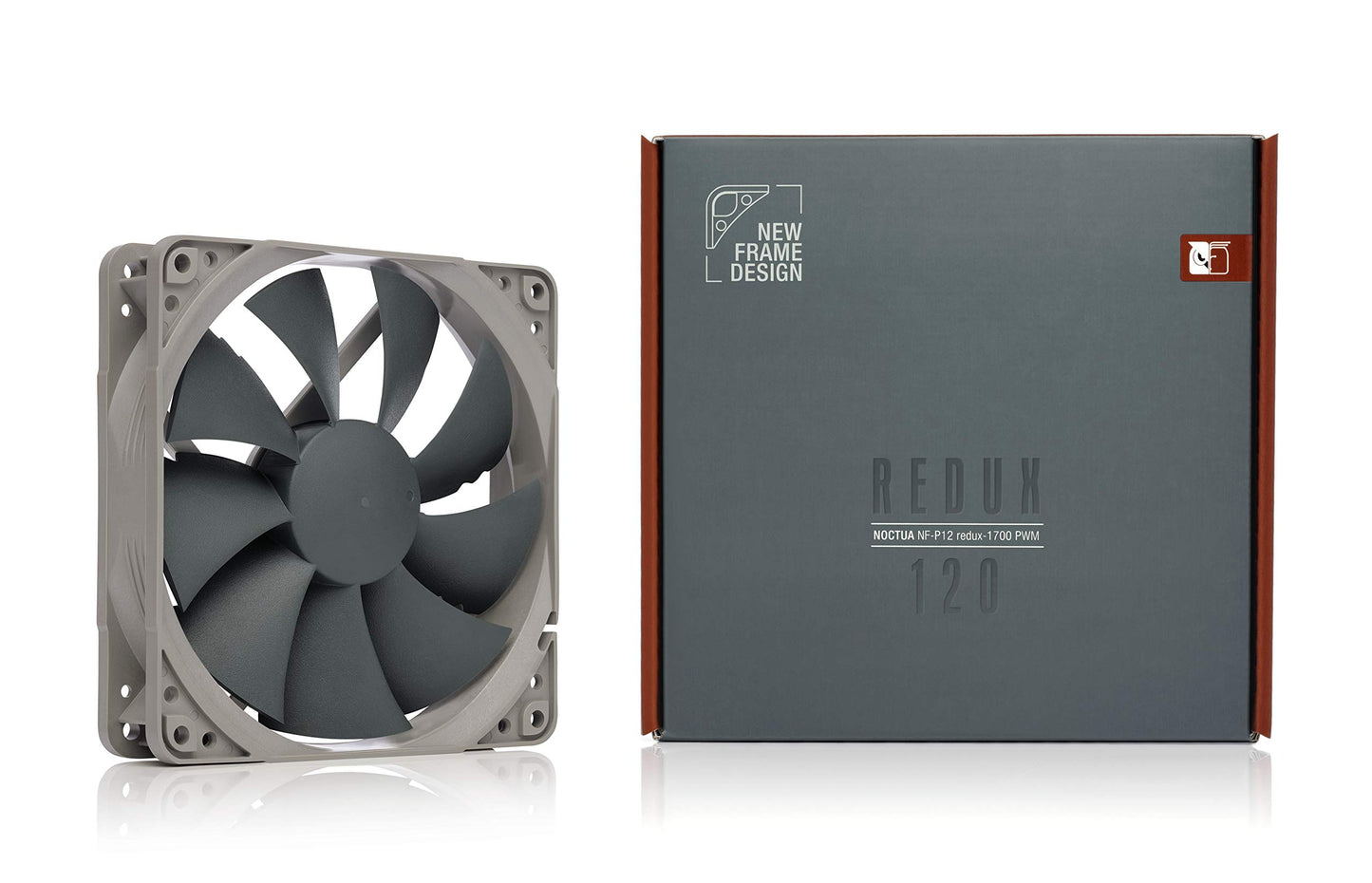 Noctua NF-P12 redux-1700 PWM, High Performance Cooling Fan, 4-Pin, 1700 RPM (120mm, Grey)
