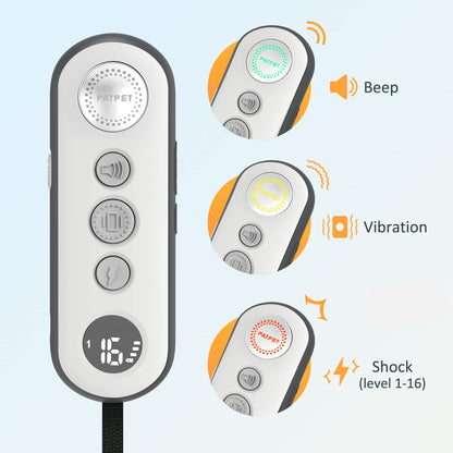 PATPET Shock Collar for Dogs(10-120lbs), 4000ft Rechargeable IPX7 Waterproof Training Collar with Remote for 2 Dogs- Electric Dog Collar for Small Medium Large Dogs 2 Packs