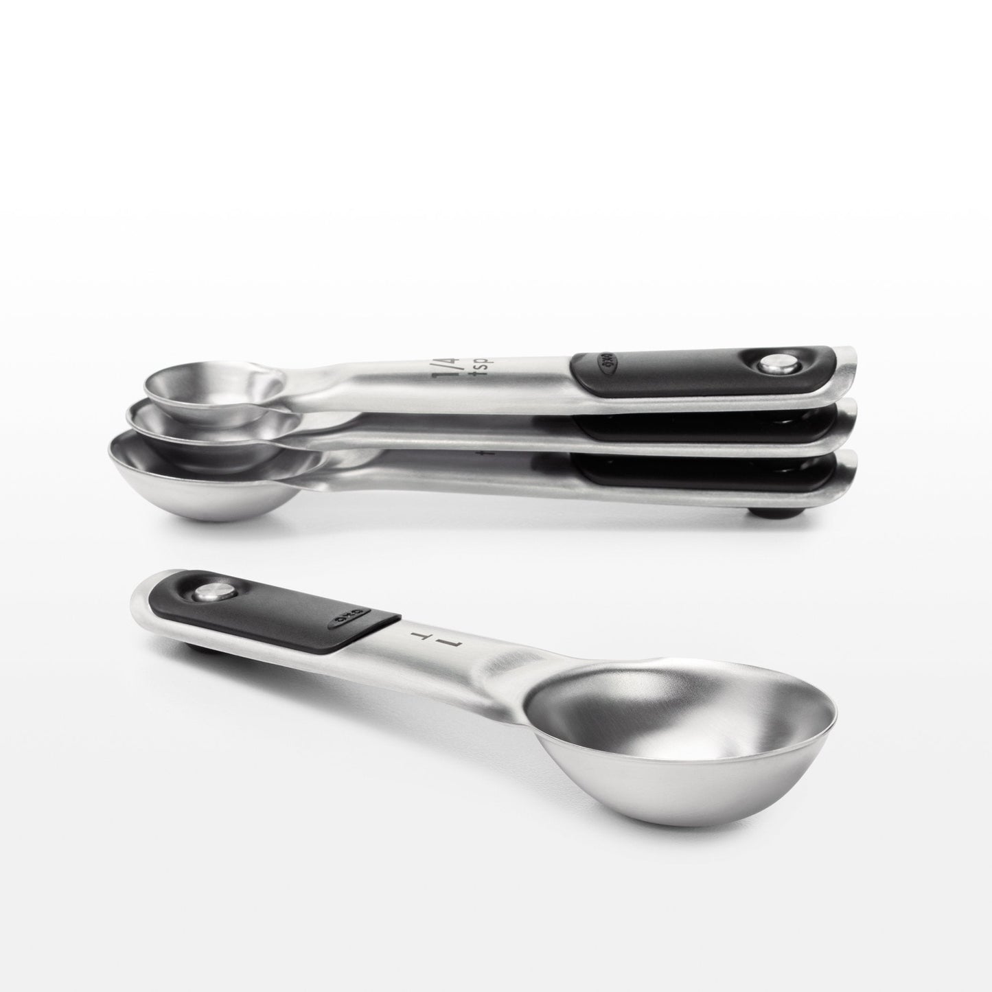 OXO Good Grips Stainless Steel Measuring Cups and Spoons 8-Piece Set, 4 Cups and 4 Spoons