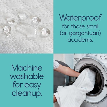 hiccapop Playpen Mattress Pad - 1.0" Thick Playard Mattress Topper for Pack and Play with Washable Cover and Carry Bag