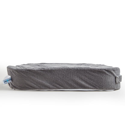 My Brest Friend Twin Nursing Pillow - Enhanced Comfort with Slipcover - Ultimate Ergonomic Support for Breastfeeding- Adjustable Strap and Silent Release Buckle with Handy Side Pocket, Evening Grey