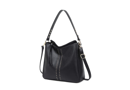 Montana West Hobo Bag for Women Designer Ladies Hobo Bucket Purse Totes Bag Handbags Chic Shoulder Bag,MWC-128-BK