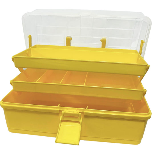 13 Inch Sewing Box Three Layers, Plastic Craft Organizers and Storage, Multifunction Craft Organizer/First Aid Medicine Box/Tool Organizers and Storage with Lids