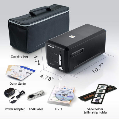 Plustek OpticFilm 8200i SE , 35mm Film & Slide Scanner. 7200 dpi / 48-bit Output. Integrated Infrared Dust/Scratch Removal. Bundle Silverfast SE Plus 9 , Support Mac and PC.