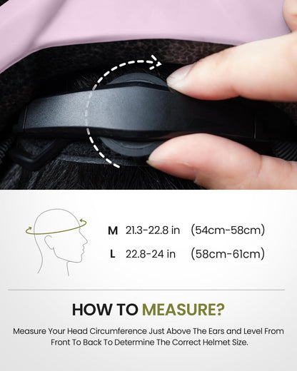 OutdoorMaster Helmets for Adults - Mountain & Road Bike Helmet with Rechargeable Safety Light, Detachable Goggles and Sun Visor - Easy to Adjust, Breathable, Lightweight - Large