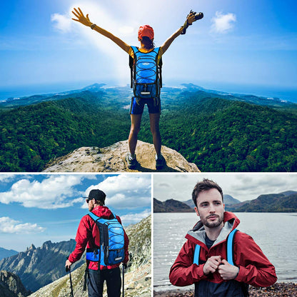 Lunidry Insulated Hydration Pack Backpack with 3L BPA Free Leak-Proof Water Bladder, Keep Liquids Cool for Up to 5 Hours, Daypack for Hiking, Running, Cycling, Hunting, Climbing