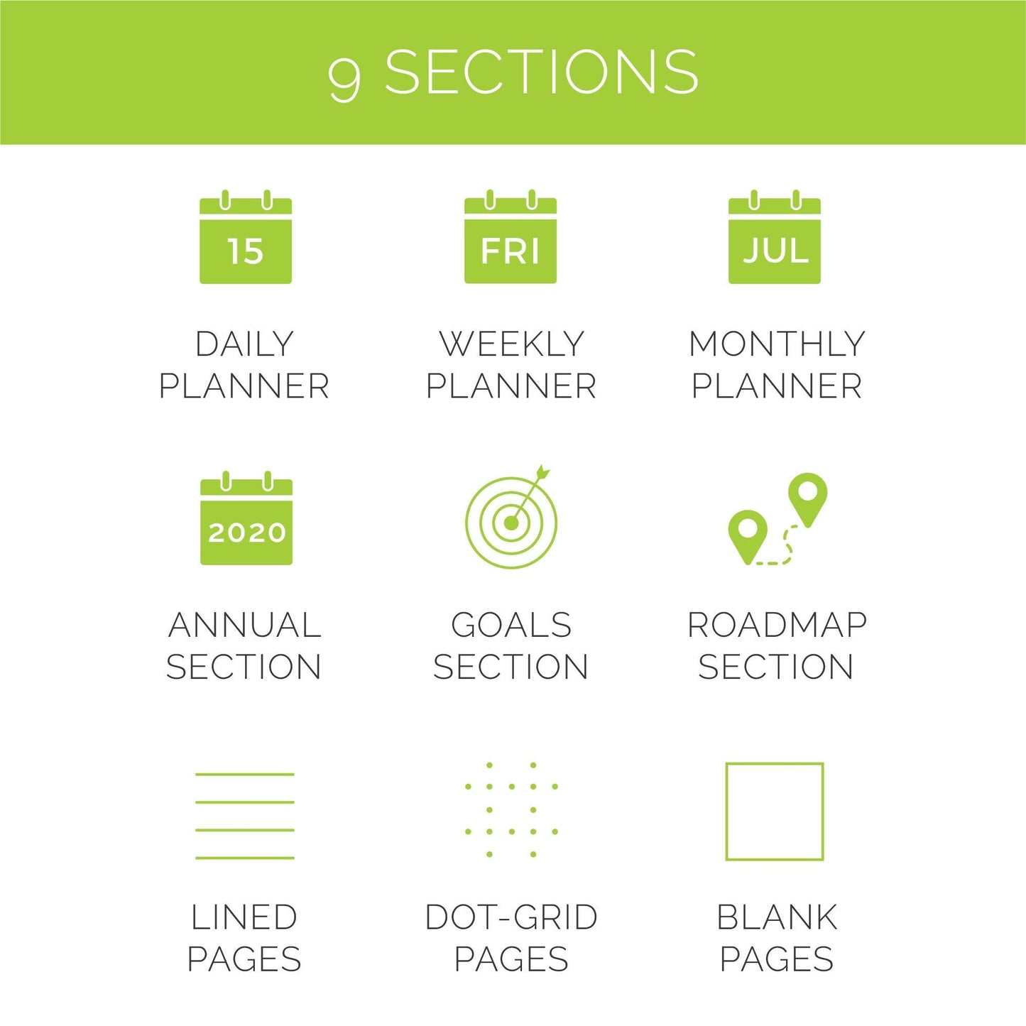 Rocketbook Panda Planner Reusable Smart Pages, Letter Size 8.5x11, Midnight Blue - Daily, Weekly & Monthly Pages, App-Connected, Erasable, Ideal for Motivational Journaling, Goal Setting & Digital Organization