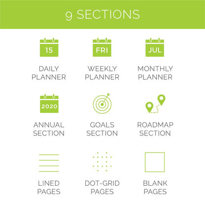 Rocketbook Panda Planner Reusable Smart Pages, Letter Size 8.5x11, Midnight Blue - Daily, Weekly & Monthly Pages, App-Connected, Erasable, Ideal for Motivational Journaling, Goal Setting & Digital Organization