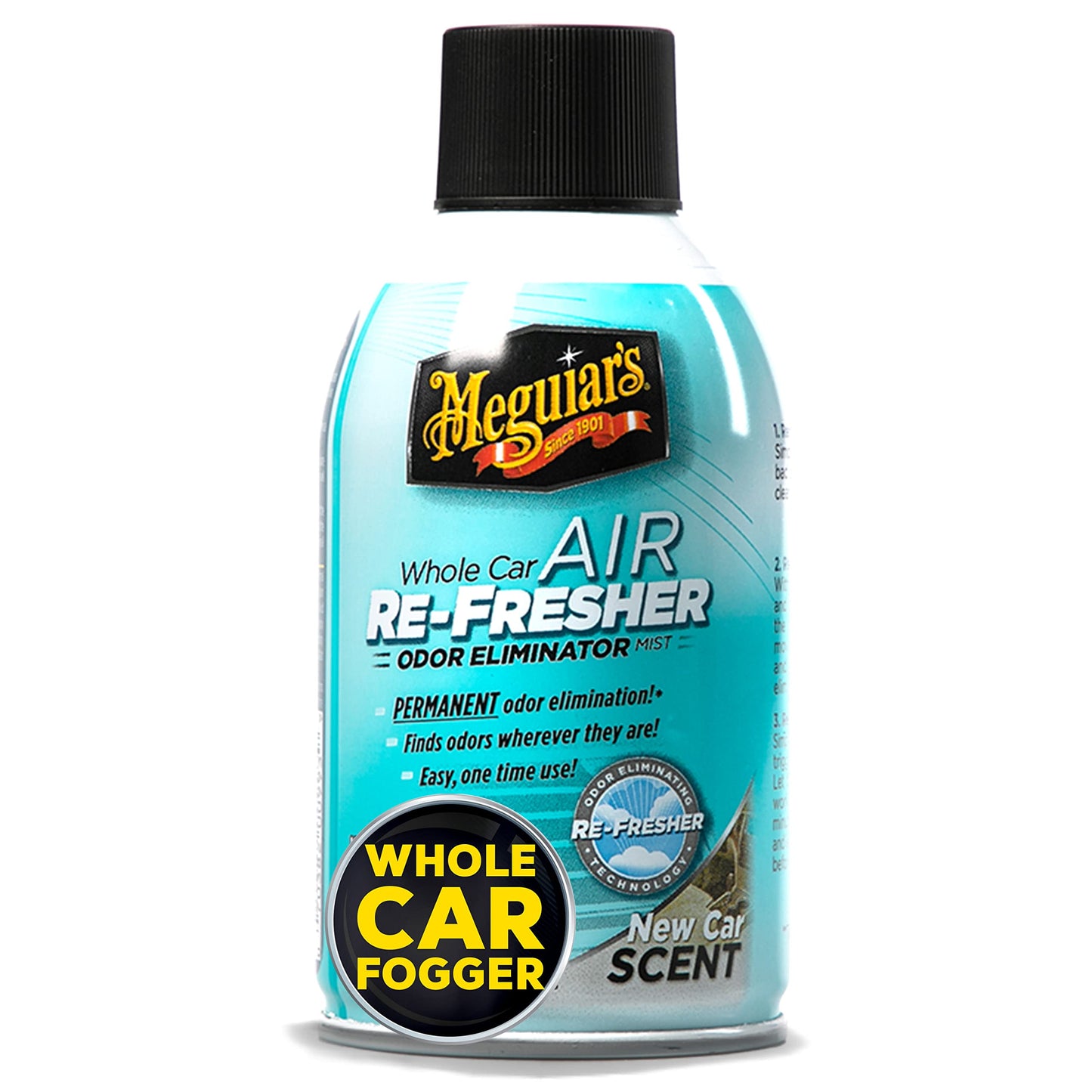 Meguiar's G16402 Whole Car Air Re-Fresher Odor Eliminator Mist, New Car Scent, 2 Fluid Ounces