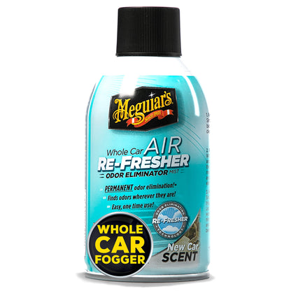 Meguiar's G16402 Whole Car Air Re-Fresher Odor Eliminator Mist, New Car Scent, 2 Fluid Ounces