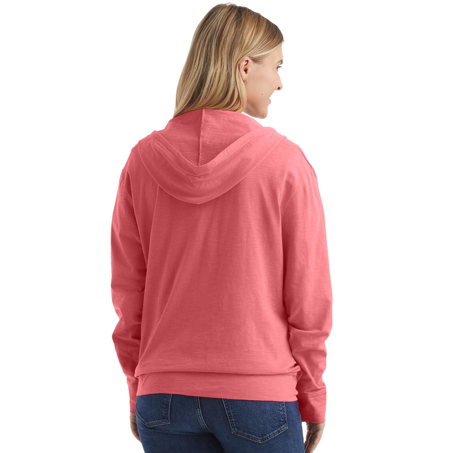 Hanes womens Slub Jersey fashion hoodies, Briny Pink, X-Large US