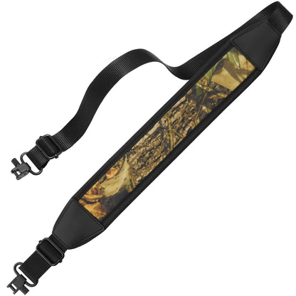 EZshoot Two Point Sling Rifle Sling with Metal Swivels,Rifle Strap with Soft Widened Shoulder Padded, Length Adjustable Gun Sling for Outdoor Sports,Camo
