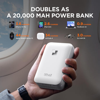 Litheli Cordless Lawn Mower 13 Inch, U20 Handy+ 20V Electric Lawn Mowers for Garden, Yard and Farm, 5 Heights Adjustment, Light Weight,4.0Ah Portable Battery Included