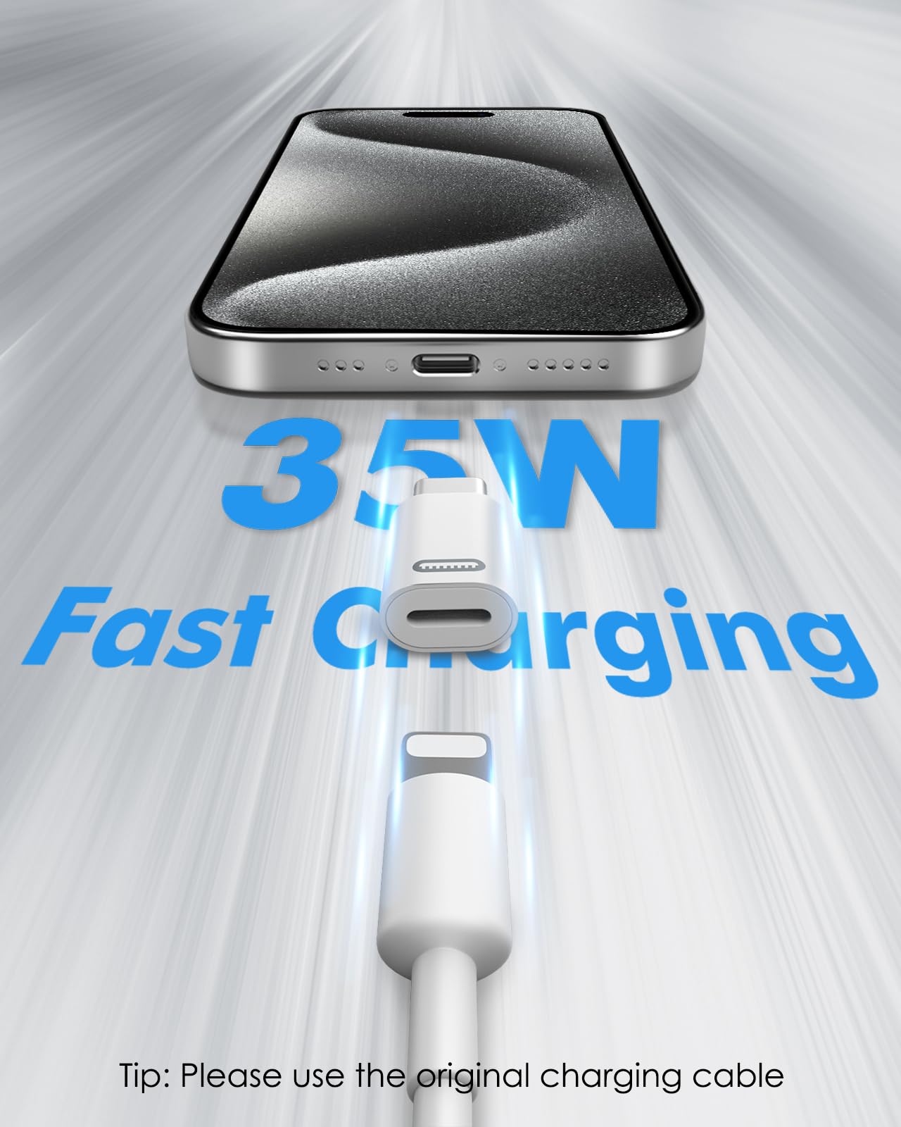 MoKo Lightning Female to USB C Male Adapter for iPhone 17 Air 16 15 Pro Max Plus, Galaxy, iPad - Not for Earphone/USB Stick/iPencil, 2 Pack USB-C to Lightning Adapter ONLY for Charging/Data Transfer