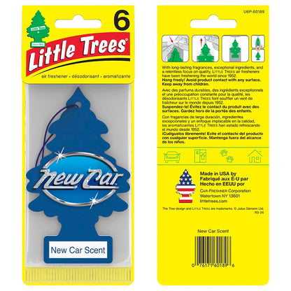 LITTLE TREES Air Fresheners Car Air Freshener. Hanging Tree Provides Long Lasting Scent for Auto or Home. New Car Scent, 24 Air Fresheners