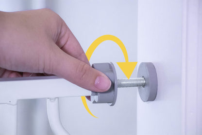 Regalo 38.5-Inch Extra Wide Baby Gate – Pressure Mount Baby and Pet Safety Gate for Bottom of Stairs & Doorways – Tested and Trusted, American Designed, American Owned