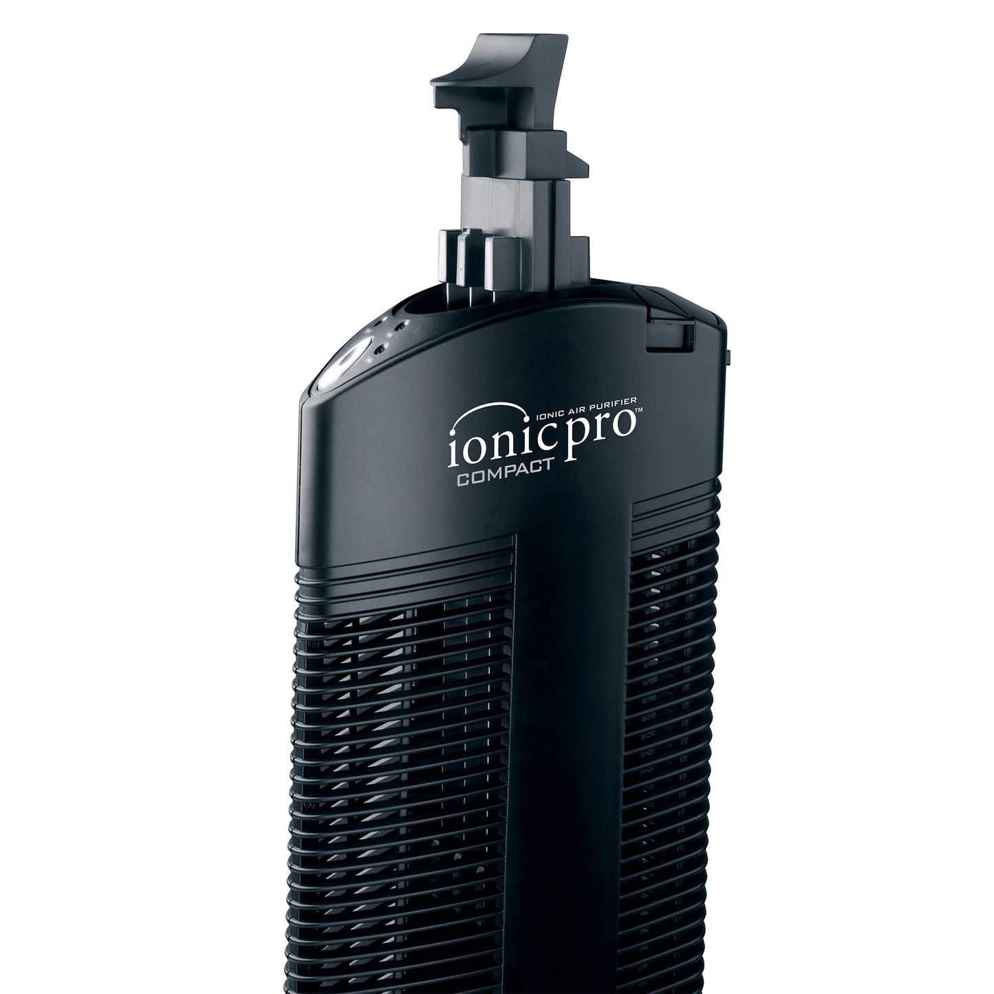 Ionic Pro Compact (CA200) Ionic Air Purifier Tower for Home, Quiet Ionic Filterless Design, Covers Up to 200 Sq. Ft., Removes Odors, Smoke, Dust, and Allergens – Black