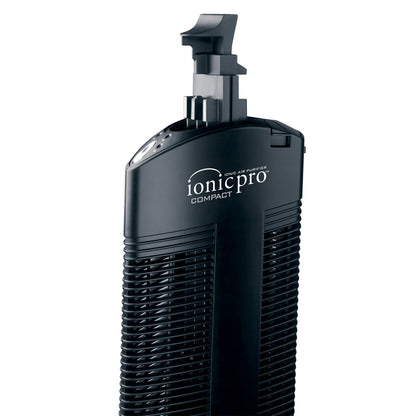 Ionic Pro Compact (CA200) Ionic Air Purifier Tower for Home, Quiet Ionic Filterless Design, Covers Up to 200 Sq. Ft., Removes Odors, Smoke, Dust, and Allergens – Black