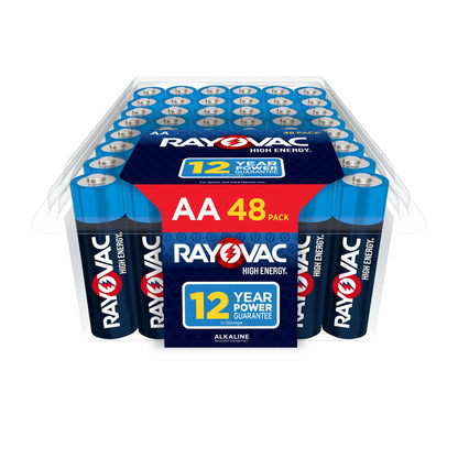 Rayovac High Energy AA Batteries (48 Pack), Alkaline Double AA Battery