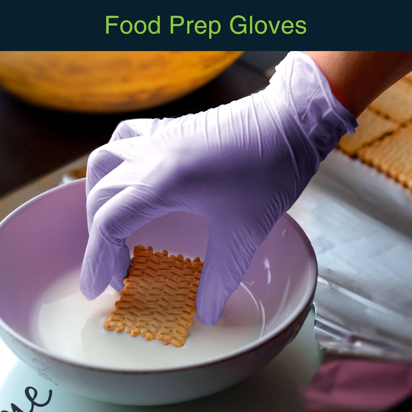 Lilac Nitrile Disposable Gloves - 50 Count - 3 Mil Nitrile Gloves Small - Powder and Latex Free Rubber Gloves - Surgical Medical Exam Gloves - Food Safe Cooking Gloves