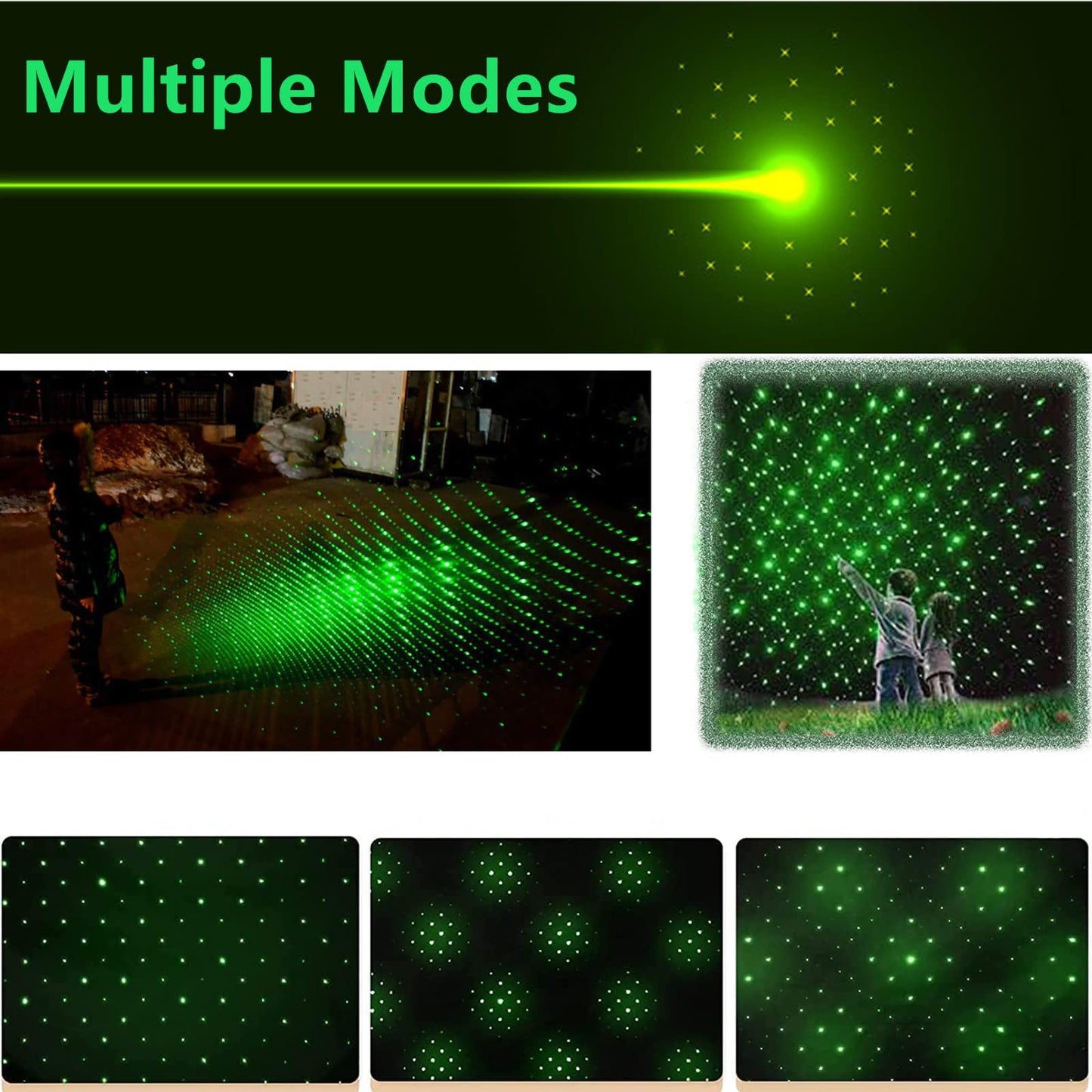 MEUSNO Green Laser Pointer, Green Laser Pointer High Power Rechargeable Strong Long Range Laser Beam Flashlight Laser Light Pointer Pen, Rechargeable Laser Pointer for Presentations Outdoor