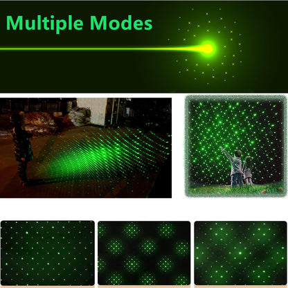 MEUSNO Green Laser Pointer, Green Laser Pointer High Power Rechargeable Strong Long Range Laser Beam Flashlight Laser Light Pointer Pen, Rechargeable Laser Pointer for Presentations Outdoor