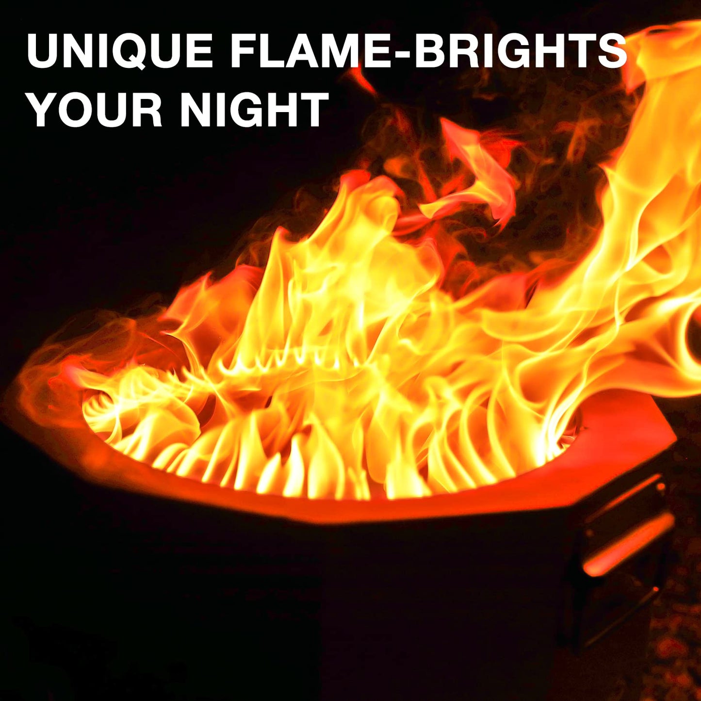 Patented Smokeless Fire Pit for Outdoor Wood Pellet Burning Spark with Portable Carrying Bag,Stainless Steel Firepit Grill Bowl of Fireplace Stove for Picnic Camping Cooking on Beach - S