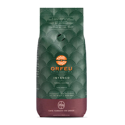 ORFEU - Special Coffee Intense - 100% Arabica Coffee, Dark Roast, Aroma of Toasted Caramel & Fruit Jam, Low Acidity, Made In Brazil, Velvety Body - 250g, 8.8oz