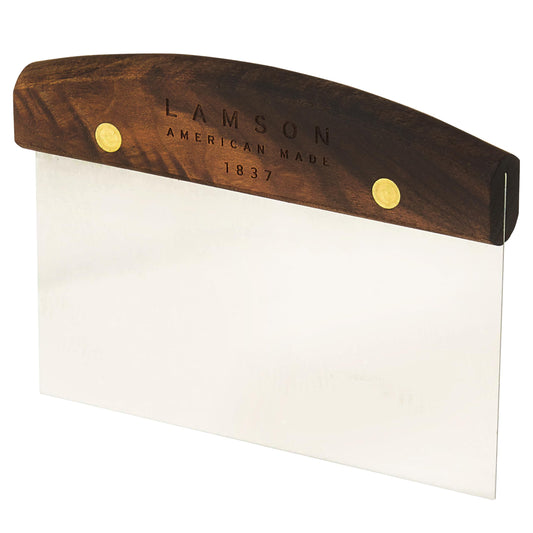 Lamson 3" x 6" Dough (Bench) Scraper with Walnut Handle