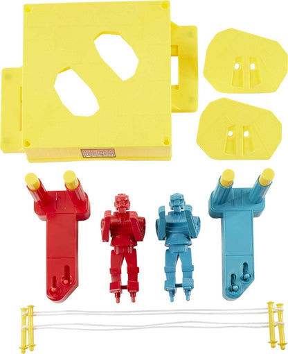 Mattel Games Rock 'Em Sock 'Em Robots Kids Game, Fighting Robots with Red Rocker & Blue Bomber, Knock His Block Off