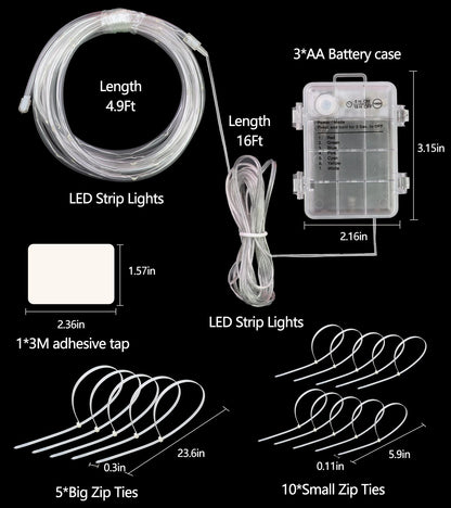 LED Basketball Hoop Light, Waterproof Super Bright Basketball Rim Lights,Remote Control 16 Colors and 7 Lighting Flicker Change, for Night Outdoor Basketball Games and Christmas Giftss