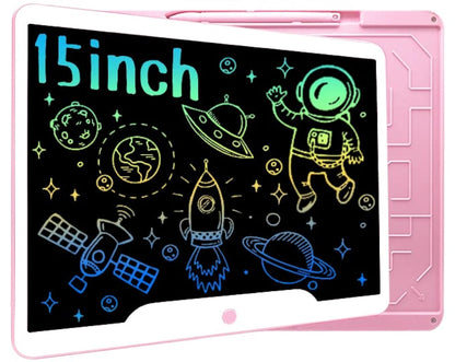 Richgv LCD Writing Tablet 15 Inch Electronic Graphics Tablets Doodle Pads Digital Ewriter, Portable Drawing Board for Kids and Adults at Home, School Office Business Handwriting Pad