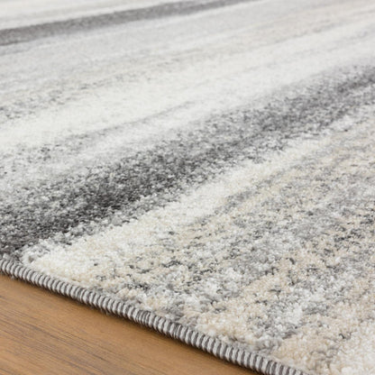 LUXE WEAVERS Tower Hill Abstract Gray 2x7 Area Rug