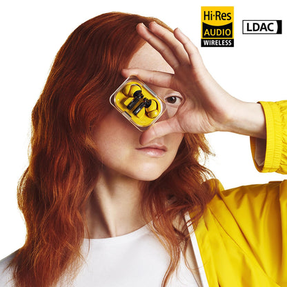 Nothing Ear (a) Wireless Earbuds, 45dB Hybrid Noise Cancelling Earbuds, Hi-Res Audio, Advanced Equaliser, Dual Connect, 6 Mics, 42.5H Playtime Ear Buds Wireless Bluetooth, Yellow