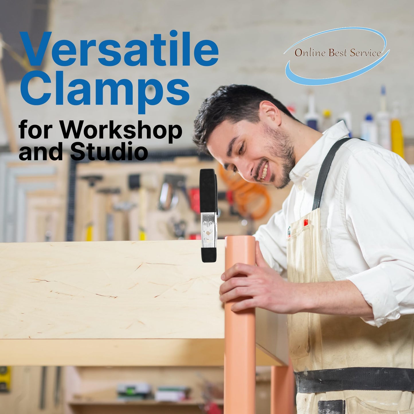 Lot of 24-6" inch Spring Clamp Large Super Heavy Duty Spring Metal Black - 3 inch Jaw Opening