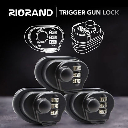 RioRand Trigger Lock 3 Digit Combination Gun Lock Gun Trigger Lock Accessories (3PCS)