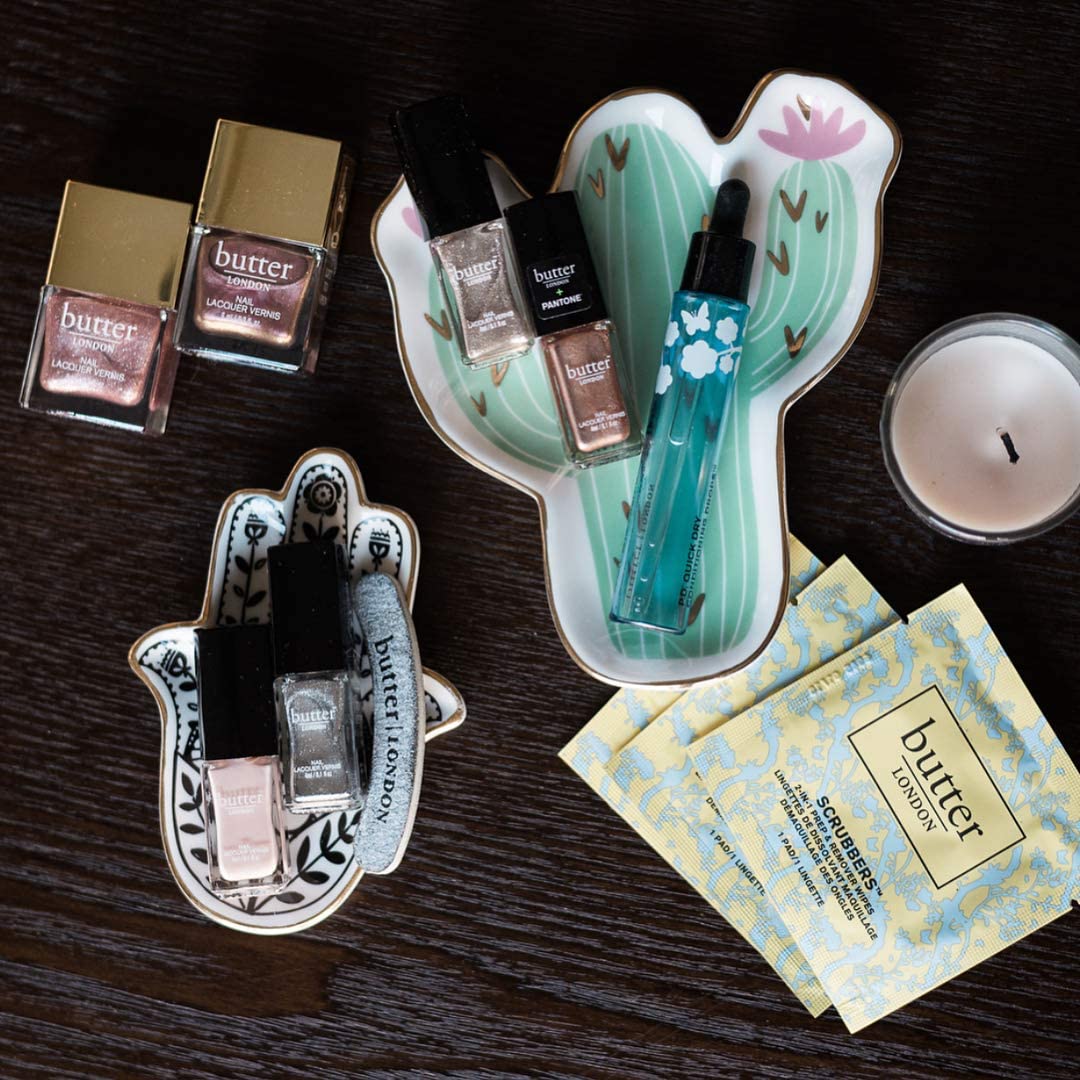 MADE BY LUCKY Jewelry Trinket Ring Dish Ceramic Hamsa Evil Eye Hand of Fatima Holder Key Ashtary Trinket Plate Bowl Small Boho Home Decorative Cute Decor Jewelry Tray Dish Gift Mom Brithday